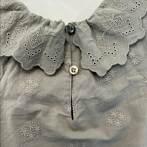 Rylee and Cru Sage Green Eyelet Baby Romper. Size 3-6 mo. - Picture 7 of 8